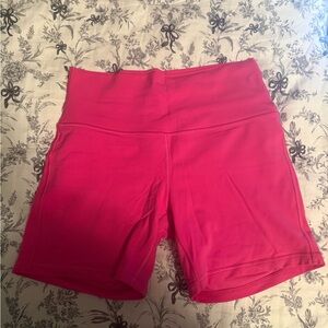 Lululemon Women's Pink High-Waisted Shorts